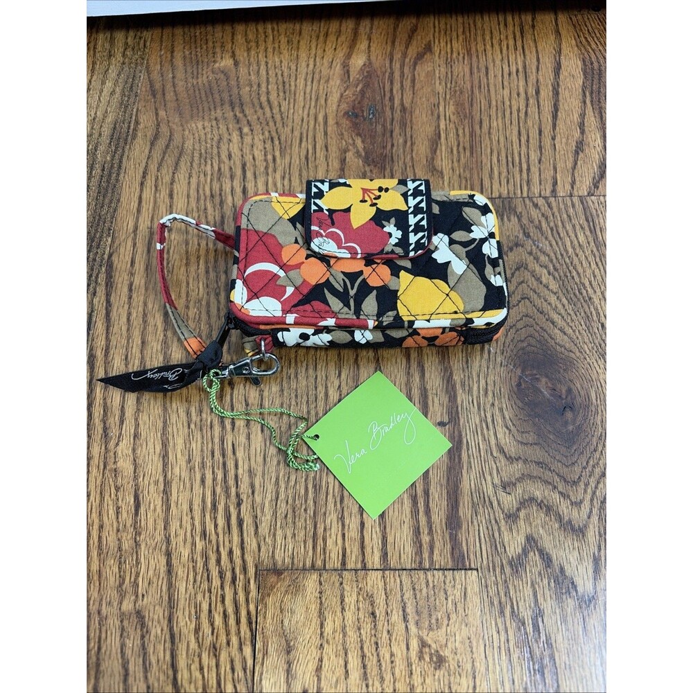 Vera Bradley Smartphone Wristlet in Bittersweet Cotton Multi-Color New